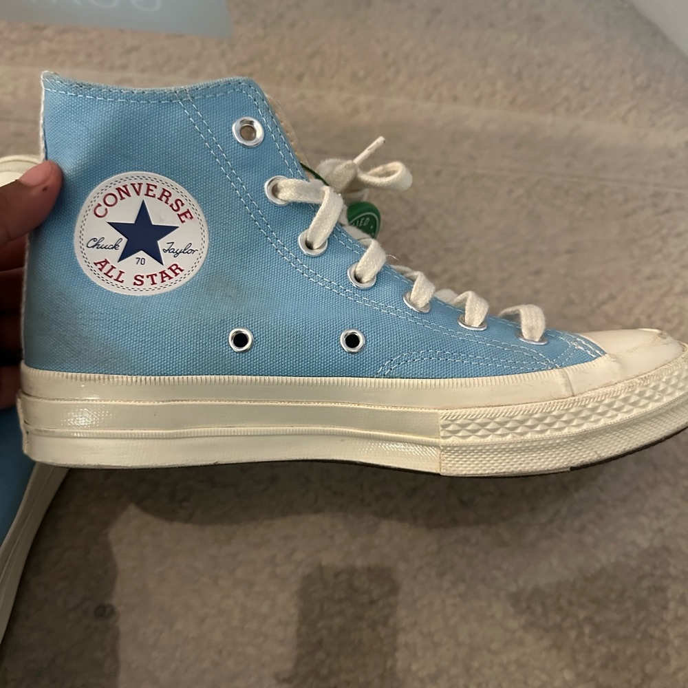 Converse Blue and White Sneakers Classic Canvas Design